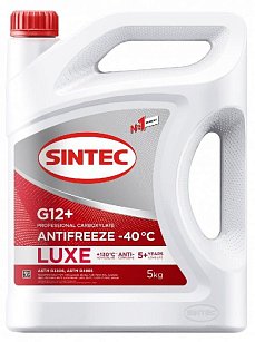 Антифриз SINTEC G-12+ LUX -40°C 5кг (красный)