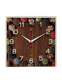 Часы настенные "Специи", бесшумные, 25 х 25 см