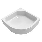 Акриловый душевой поддон полукруг 100х100 средний, в комплекте сифон ПД7