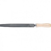 Напильник, 200 мм, плоский, деревянная ручка СИБРТЕХ