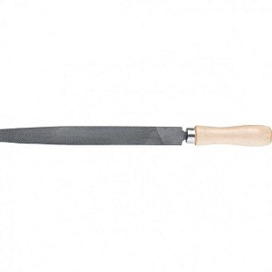 Напильник, 200 мм, плоский, деревянная ручка СИБРТЕХ