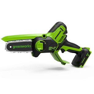Пила цепная аккумуляторная Greenworks G24MCS10 (мини) без АКБ и ЗУ