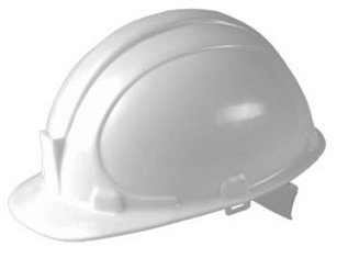 Каска защитная с тканевой амортизационной  вставкой, цвет белый