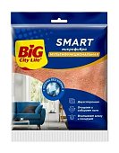 Салфетка BIG City из микрофибры персиковая 30*30 1шт