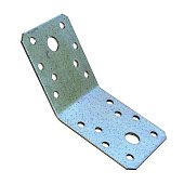 Пластина перфорированная 135 град. 70х70х55мм оцинкованная Пластина перфорированная 135 град. 70х70х55мм оцинкованная