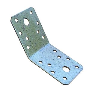 Пластина перфорированная 135 град. 70х70х55мм оцинкованная