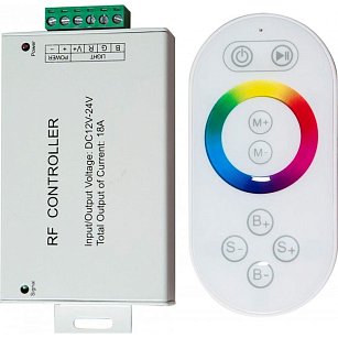 Контроллер для ленты с сенсорным П/У белый, 18a 12-24v (подходит для ls606/607) ld56 FERON 21558