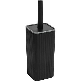 Набор для WC Риф черный/серебро