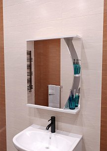 Шкаф зеркальный "Луна 550" левый