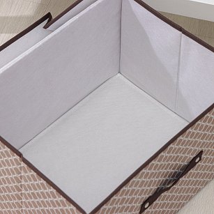 Короб для хранения с крышкой 40х30х25 см "Браун"