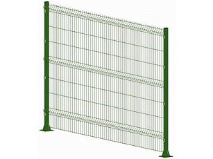 3D панель Преграда для забора 2700*1940мм яч 55*235мм Ф 3,8мм RAL6005