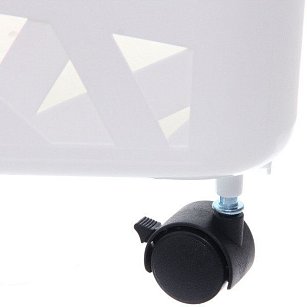 Этажерка для хранения напольная "Бискотти", дымчатый белый, три секции, 38*32,5*73см