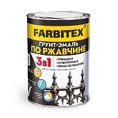 Грунт-эмаль по ржавчине 3в1 шоколадный (5 кг) FARBITEX