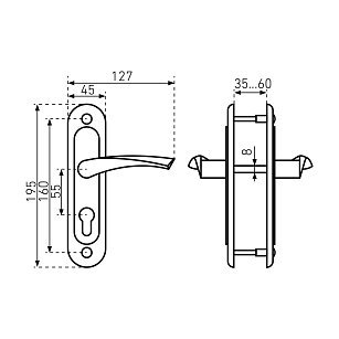 Ручки на планке Птимаш к ЗВ4-3.07 черный