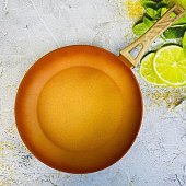 Сковорода "BAROLY" Terracotta 28см индукционная с антипригарным покрытием, бакелитовая ручка