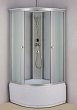 Душевая кабина ВМ-820 (80*80*215) высокий поддон, задняя стенка матовая, стекло матовое