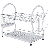 Подставка под посуду + пластиковый поддон, 41*38*25 см