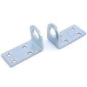 Проушина для навесных замков Кунгур 30х40 угловая, оцинкованная,  пара