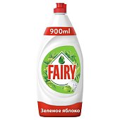 Средство моющее для посуды Fairy 900мл Зеленое яблоко