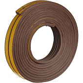 Уплотнитель самоклеящийся KRASS для окон и дверей Е10 коричневый