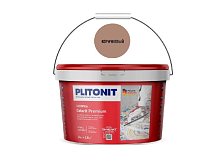 Затирка для плиточных  швов PLITONIT COLORIT Premium коричневая 2кг