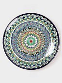 Ляган Риштанская Керамика "Узоры", 39 см, синий