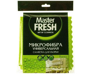 Салфетка универсальная Master FRESH 30*30 микрофибра 1шт