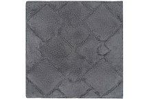 Коврик для ванной комнаты хлопковый черный, 60*60 см,  STONE, BLACK