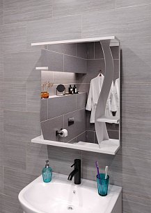 Шкаф зеркальный " Лилия 550 " правый