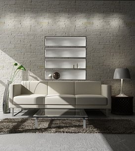 Камень декоративно-облицовочный Монтебелло (Montebello), белый, плоскостной (н/у 0,43м2) А200-00