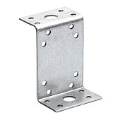 Пластина перфорированная Z-образная 35х70х35х55мм оцинкованная Пластина перфорированная Z-образная 35х70х35х55мм оцинкованная