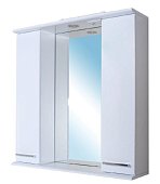 Шкаф зеркальный Классик Идеал 80 светильник, белый глянец Шкаф зеркальный Классик Идеал 80 светильник, белый глянец