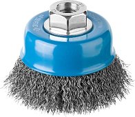 Щетка ЗУБР "Професионал" чашечная для УШМ, витая стальная проволока 0,3мм, 100ммхМ14