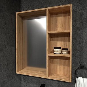 Шкаф зеркальный Калипсо 60 дуб золотой