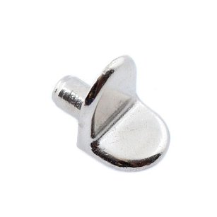 Полкодержатель Г-образный никелированный (4 шт)