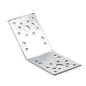 Пластина перфорированная 135град. 90х90х65мм оцинкованная Пластина перфорированная 135град. 90х90х65мм оцинкованная