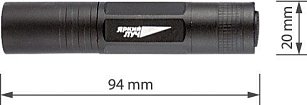 Фонарь ЯРКИЙ ЛУЧ T1 алюмин. корпус, светодиод 0.5W, на 1xAA