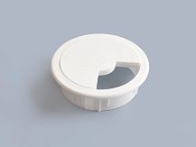 Заглушка для проводки D=60мм, белый