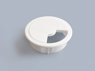 Заглушка для проводки D=60мм, белый