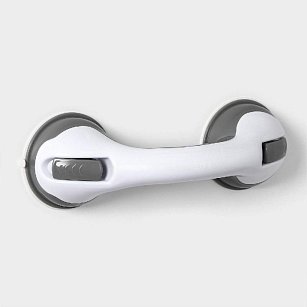 Ручка для ванны на вакуумных присосках, цвет белый