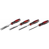 Набор MIRAX: Стамески с двухкомпонентной прозрачной рукояткой в блистере, 4шт