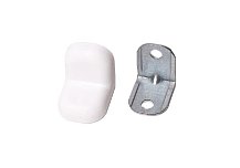 Уголок металл с пласт. 20*20, белый