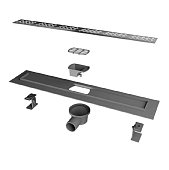 Трап для душа FLISSEN 600 мм сухой затвор с металлической решеткой, короб Трап для душа FLISSEN 600 мм сухой затвор с металлической решеткой, короб