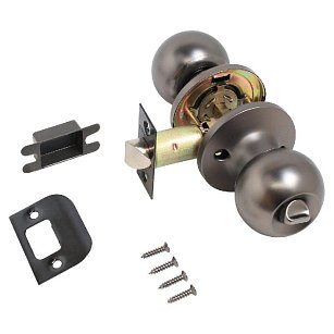 Ручка-защелка Стандарт 607 BK BN черный никель с фиксатором