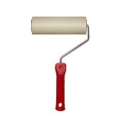 Ролик для прикатки обоев 58/180мм, ручка 8мм, Китай