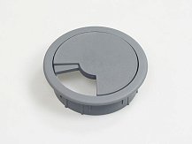 Заглушка кабель-канала D=60мм, серая 21607