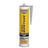 Клей KRASS Жидкие гвозди Ultramontage Универсальный белый 260мл Клей KRASS Жидкие гвозди Ultramontage Универсальный белый 260мл