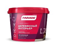 Лак акриловый PARADE L70 Деревянный интерьер полуматовый 9л Россия