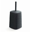 Набор туалетный ёрш "Лофт" на высокой подставке черный камень