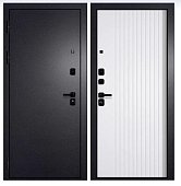 Дверь входная металлическая ТЕПЛА 4 (Букле черный/эмалит белый) 860 правая Дверь входная металлическая ТЕПЛА 4 (Букле черный/эмалит белый) 860 правая